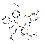 1-[(2R,4S,5S)-5-[[Bis(4-methoxyphenyl)(phenyl)methoxy]methyl]-4-[(tert-butyldimethylsilyl)oxy]-5-(hydroxymethyl)tetrahydrofuran-2-yl]-5-methylpyrimidine-2,4(1H,3H)-dione