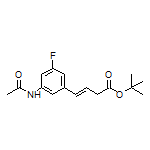 tert-Butyl (E)-4-(3-Acetamido-5-fluorophenyl)-3-butenoate