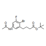 tert-Butyl 4-(5-Acetamido-2-bromo-3-fluorophenyl)butanoate