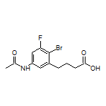 4-(5-Acetamido-2-bromo-3-fluorophenyl)butanoic Acid