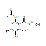 (E)-N-(4-Bromo-3-fluoro-7-(hydroxyimino)-8-oxo-5,6,7,8-tetrahydro-1-naphthyl)acetamide