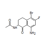 N-(8-Amino-5-bromo-6-fluoro-1-oxo-1,2,3,4-tetrahydro-2-naphthyl)acetamide