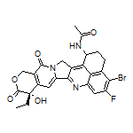 N-[(9S)-4-Bromo-9-ethyl-5-fluoro-9-hydroxy-10,13-dioxo-2,3,9,10,13,15-hexahydro-1H,12H-benzo[de]pyrano[3’,4’:6,7]indolizino[1,2-b]quinolin-1-yl]acetamide