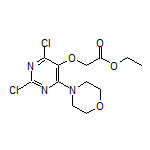 Ethyl 2-[(2,4-Dichloro-6-morpholino-5-pyrimidinyl)oxy]acetate