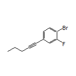 1-Bromo-2-fluoro-4-(1-pentyn-1-yl)benzene