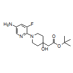 tert-Butyl 2-[1-(5-Amino-3-fluoro-2-pyridyl)-4-hydroxy-4-piperidyl]acetate