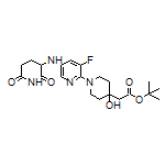 tert-Butyl 2-[1-[5-[(2,6-Dioxo-3-piperidyl)amino]-3-fluoro-2-pyridyl]-4-hydroxy-4-piperidyl]acetate