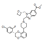 2-[[4-[(S)-3-(4-氯-2-氟苯基)-2,3-二氢苯并[b][1,4]二噁英-5-基]-1-哌啶基]甲基]-1-[[(S)-氧杂环丁烷-2-基]甲基]苯并咪唑-6-甲酸甲酯