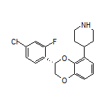 (S)-4-[3-(4-氯-2-氟苯基)-2,3-二氢苯并[b][1,4]二噁英-5-基]哌啶