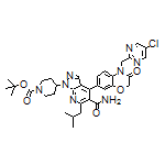 1-(1-Boc-4-哌啶基)-4-[4-[(5-氯-2-嘧啶基)甲基]-3-氧代-3,4-二氢-2H-苯并[b][1,4]噁嗪-7-基]-6-异丁基-1H-吡唑并[3,4-b]吡啶-5-甲酰胺