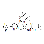 (1-(2-(Boc-氨基)-2-甲基丙基)-3-(三氟甲基)-1H-吡唑-5-基)硼酸频哪醇酯