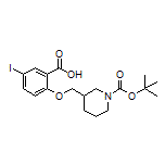 2-((1-Boc-哌啶-3-基)甲氧基)-5-碘苯甲酸