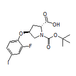 (2R,4S)-1-Boc-4-(2-氟-4-碘苯氧基)哌咯烷-2-甲酸