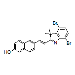(E)-6-(2-(4,7-二溴-3,3-二甲基-3H-吲哚-2-基)乙烯基)萘-2-醇