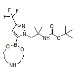 1-(5-(1,3,6,2-二氧氮杂硼杂环辛烷-2-基)-3-(三氟甲基)-1H-吡唑-1-基)-N-Boc-2-甲基丙烷-2-胺