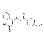 4-((2-(4-乙基哌嗪-1-基)-2-氧代乙基)硫基)喹啉-2(1H)-酮