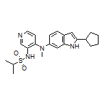 N-(4-((2-环戊基-1H-吲哚-6-基)(甲基)氨基)吡啶-3-基)丙烷-2-磺酰胺