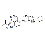 N-(5-(2-环戊基-1H-吲哚-6-基)异喹啉-8-基)丙烷-2-磺酰胺