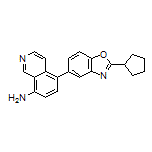 5-(2-环戊基苯并[d]噁唑-5-基)异喹啉-8-胺