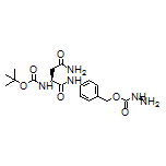 肼甲酸[(S)-4-(4-氨基-2-(Boc-氨基)-4-氧代丁酰氨基)苄基]酯