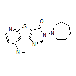 3-(氮杂环庚烷-1-基)-9-(二甲氨基)吡啶并[3',2':4,5]噻吩并[3,2-d]嘧啶-4(3H)-酮