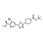 (S)-2-(5-溴-6-(1-甲氧基乙基)吡啶-3-基)-5-(1-Boc-哌啶-4-基)-1,3,4-噁二唑
