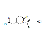 2-(3-溴-5,6,7,8-四氢咪唑并[1,2-a]吡啶-6-基)乙酸盐酸盐