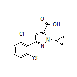 1-环丙基-3-(2,6-二氯苯基)-1H-吡唑-5-甲酸