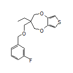 3-乙基-3-(((3-氟苄基)氧基)甲基)-3,4-二氢-2H-噻吩并[3,4-b][1,4]二氧杂环庚烷