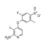 4-(2-氟-5-甲基-4-硝基苯氧基)-3-碘吡啶-2-胺