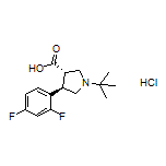 (3S,4R)-1-(叔丁基)-4-(2,4-二氟苯基)吡咯烷-3-甲酸盐酸盐