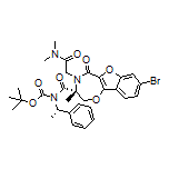 (R)-8-溴-4-(2-(二甲氨基)-2-氧代乙基)-N-Boc-3-甲基-5-氧代-N-((S)-1-苯乙基)-2,3,4,5-四氢苯并呋喃并[2,3-f][1,4]氧氮杂环庚烷-3-甲酰胺
