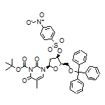4-硝基苯磺酸[(2R,3R,5R)-5-(3-Boc-5-甲基-2,4-二氧代-3,4-二氢嘧啶-1(2H)-基)-2-((三苯基氧基)甲基)四氢呋喃-3-基]酯
