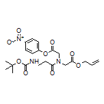 N-(3-(Boc-氨基)丙酰基)-N-(2-(4-硝基苯氧基)-2-氧代乙基)甘氨酸烯丙基酯