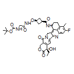 (1s,3R)-3-((2-(Boc-氨基)乙酰氨基)甲氧基)-N-((1S,9S)-9-乙基-5-氟-9-羟基-4-甲基-10,13-二氧代-2,3,9,10,13,15-六氢-1H,12H-苯并[de]吡喃并[3',4':6,7]吲哚嗪并[1,2-b]喹啉-1-基)环丁烷-1-甲酰胺