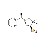 (R)-4,4-二甲基-1-[(R)-1-苯基乙基]吡咯烷-3-胺