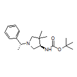 (R)-N-Boc-4,4-二甲基-1-[(R)-1-苯基乙基]吡咯烷-3-胺