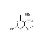 6-溴-2-甲氧基-4-甲基吡啶-3-胺氢溴酸盐
