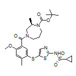 (R)-N-(5-((5-(4-Boc-3-甲基-1,4-二氮杂环庚烷-1-羰基)-4-甲氧基-2-甲基苯基)硫基)噻唑-2-基)环丙烷磺酰胺