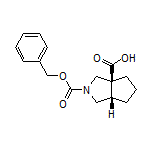 (3aS,6aS)-2-((苄氧基)羰基)六氢环戊并[c]吡咯-3a(1H)-甲酸