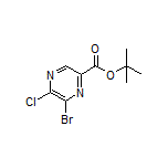 6-溴-5-氯吡嗪-2-甲酸叔丁酯
