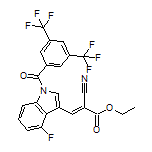 (E)-3-(1-(3,5-双(三氟甲基)苯甲酰基)-4-氟-3-吲哚基)-2-氰基丙烯酸乙酯