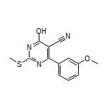 4-羟基-6-(3-甲氧基苯基)-2-(甲硫基)嘧啶-5-甲腈