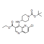 4-[(1-Boc-4-哌啶基)氨基]-6-氯-1,5-萘啶-3-甲酸乙酯