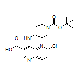 4-[(1-Boc-4-哌啶基)氨基]-6-氯-1,5-萘啶-3-甲酸