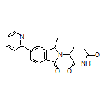 3-[3-甲基-1-氧代-5-(2-吡啶基)-2-异吲哚啉基]哌啶-2,6-二酮