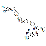 4-((S)-8-(6-((反式-4-((4-(5-乙酰基-3-(7-(二氟甲基)-6-(1-甲基-1H-吡唑-4-基)-3,4-二氢喹啉-1(2H)-基)-4,5,6,7-四氢-1H-吡唑并[4,3-c]吡啶-1-基)(哌啶-1-基)甲基)环己基)氧基)哒嗪-3-基)-3-甲基-2,8-二氮杂螺[4.5]癸-2-基)-2-氯苯腈