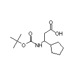 3-(Boc-amino)-3-cyclopentylpropanoic acid