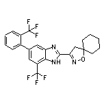 3-[7-(Trifluoromethyl)-5-[2-(trifluoromethyl)phenyl]-1H-benzimidazol-2-yl]-1-oxa-2-azaspiro[4.5]dec-2-ene