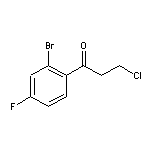 1-(2-Bromo-4-fluorophenyl)-3-chloro-1-propanone